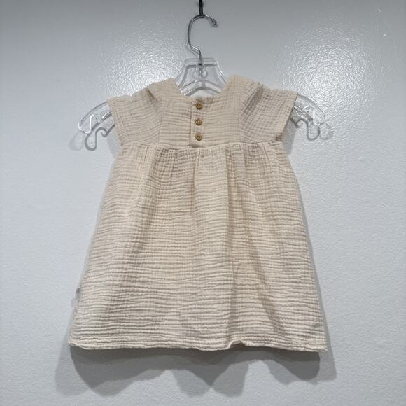 Rabbit + Bear By Emily And Oliver Organic Cotton Dress 2T Embroidered Rainbow - Picture 5 of 7